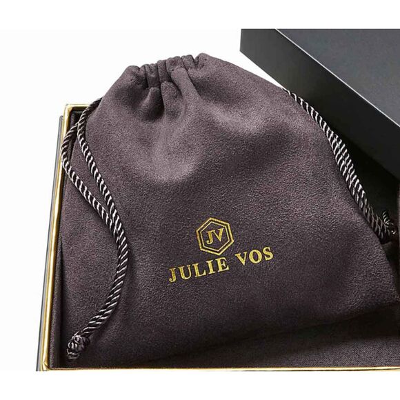 NWOT. $135 Julie Vos Birthstone Teardrop Necklace - Garnet - January - Picture 4 of 4